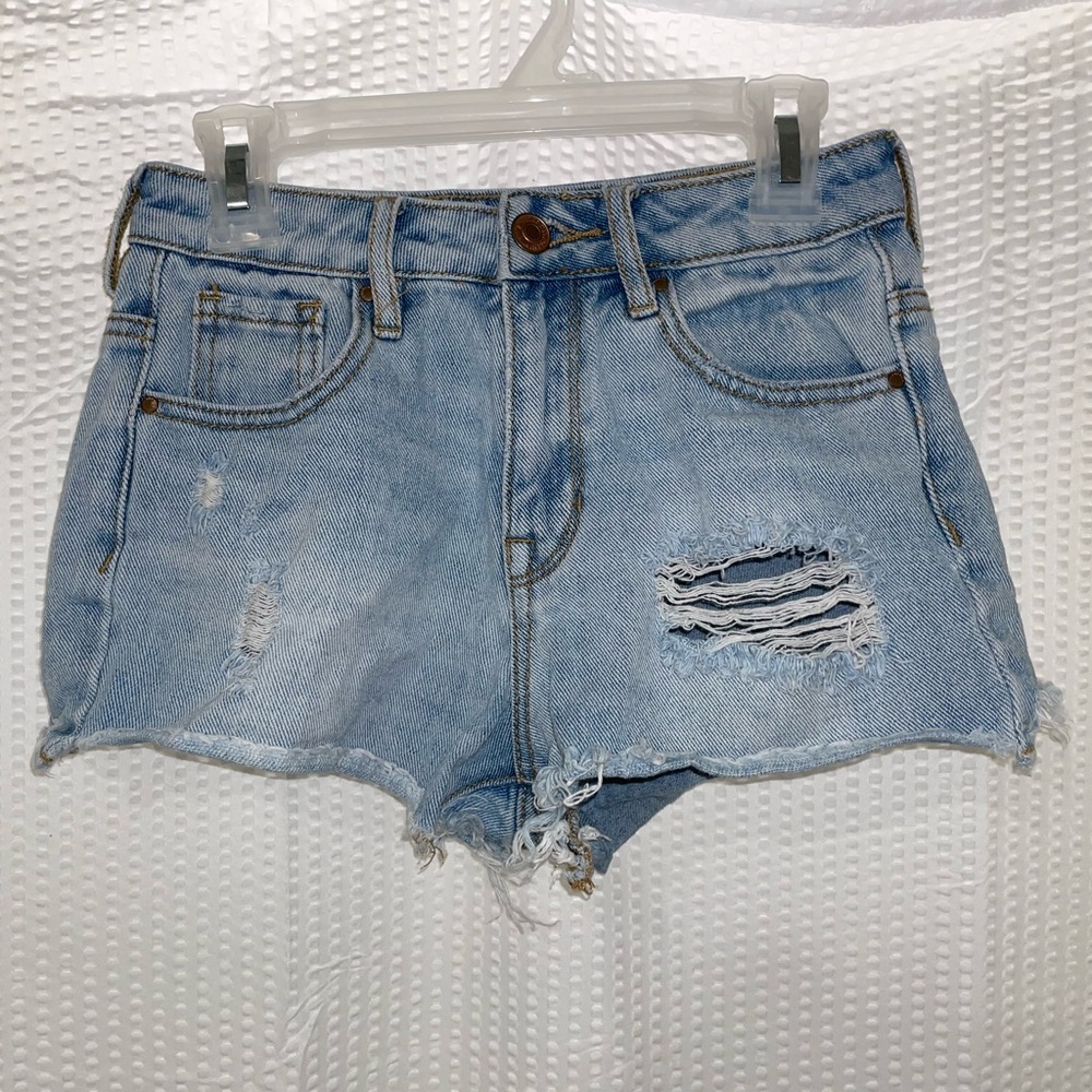 PacSun High Rise Distressed Shorts